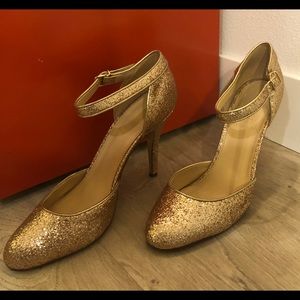 COPY - J.Crew Gold Heels - Size 9.5